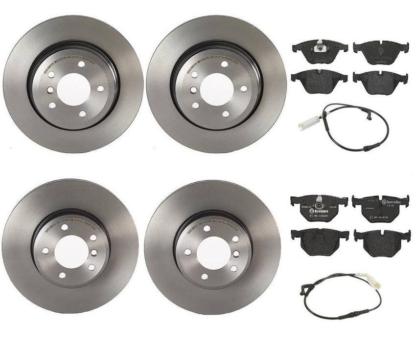 Brembo Brake Pads and Rotors Kit - Front and Rear (324mm/320mm) (Low-Met)